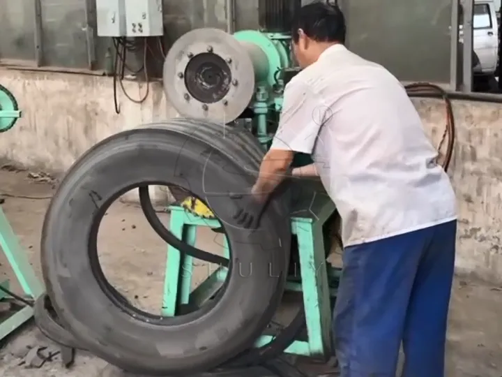 put the tire sidewall