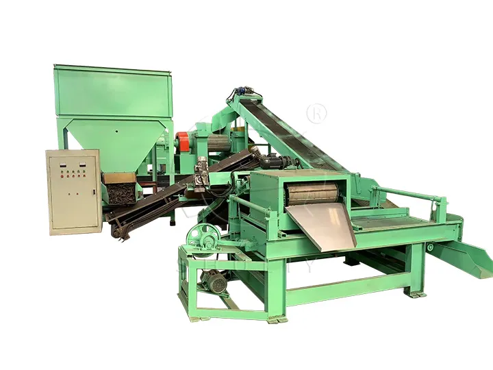 tire crushing and screening unit