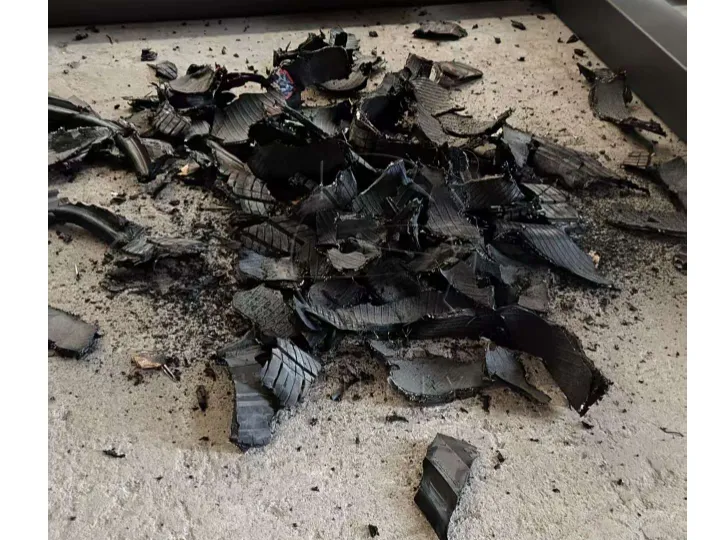 client feedback: end products of tire shredder