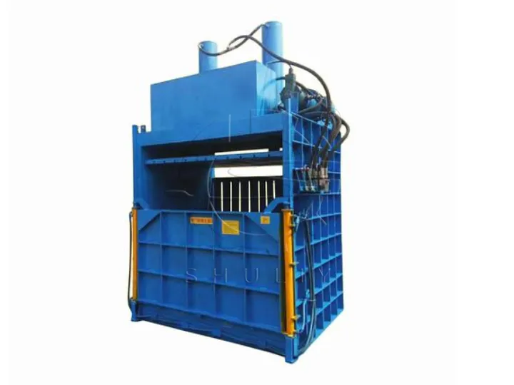 vertical tire baler machine