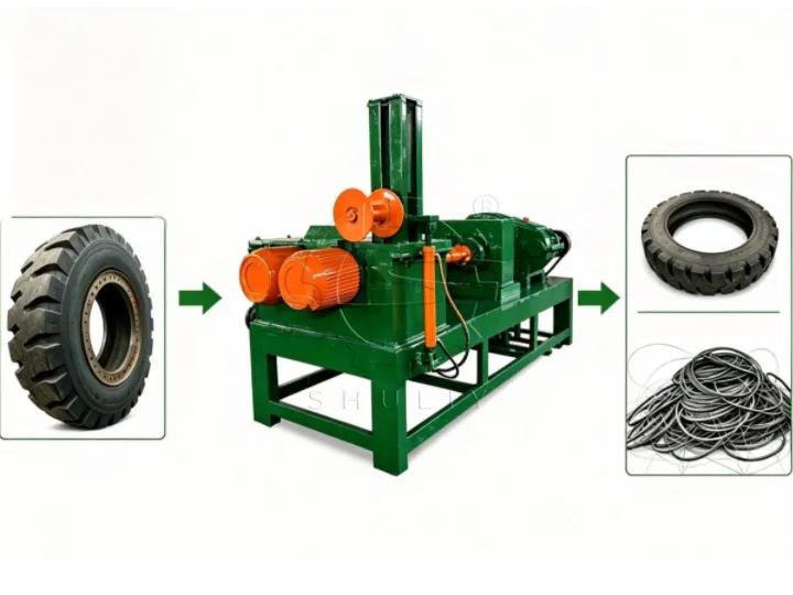OTR tire dismantler