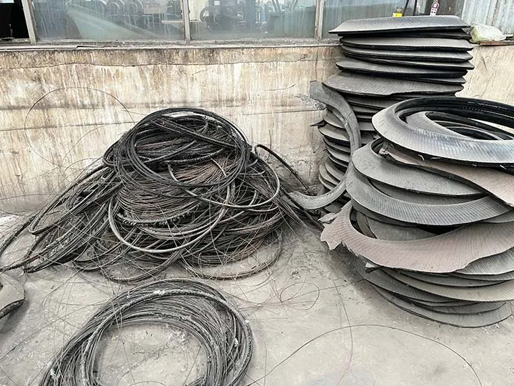 Results of the Separation of Steel Rims and Rubber