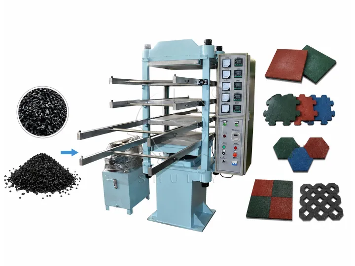 rubber tile making machine